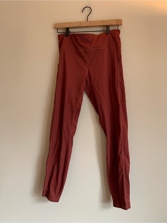 Vuori Pants - Vuori High-Waist Performance Leggings Rust Women Size Medium Athletic Pants